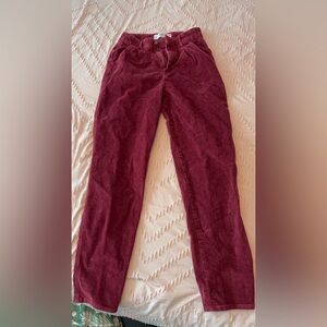Red high waisted pants ❤️